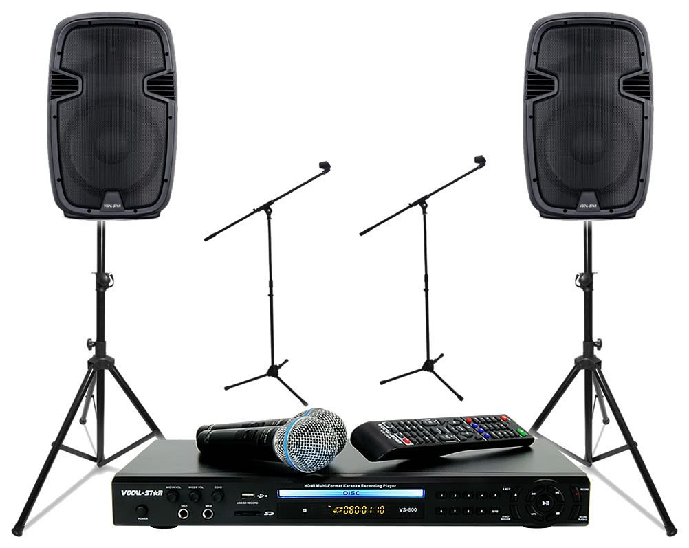 Mr Entertainer Karaoke Microphone Kit with 5 Colours Black White Blue Red  Yellow