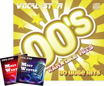 Vocal-Star 00s Karaoke CDG Disc Set, Including 80 Songs - Plus 36 Free Songs image