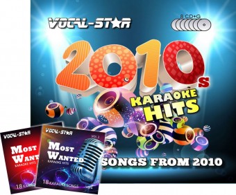 Vocal-Star 2010s Karaoke Disc Set 150 Songs on 8 CDG Discs - Plus 36 Free Songs image
