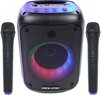 Vocal-Star VS-275BT Portable Karaoke Machine With Bluetooth & 2 Wireless Microphones image