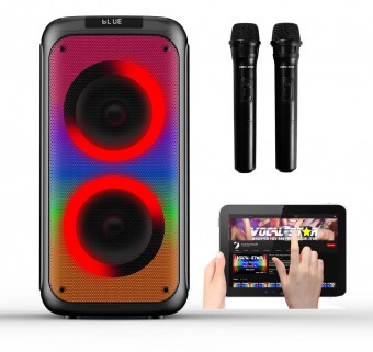 Vocal-Star VS-355BT Portable Karaoke Machine With Bluetooth & 2 Wireless Microphones image