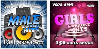 Vocal-Star Male and Girls Karaoke Hits Disc Bundle 300 Songs 16 CDG Discs image