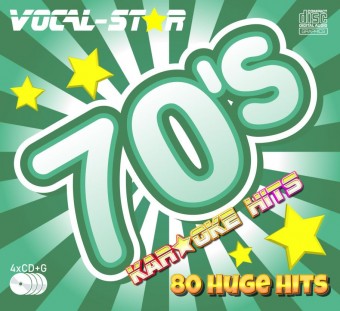 VOCAL-STAR 70S KARAOKE HITS DISC SET 4 CDG DISCS 80 SONGS image