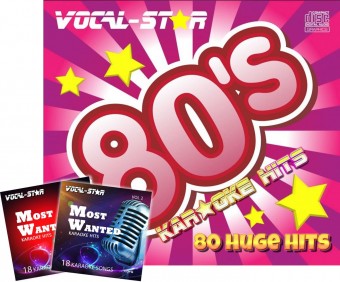 Vocal-Star 80s Karaoke Hits Disc Set 4 CDG Discs 80 Songs - Plus 36 Free Songs image