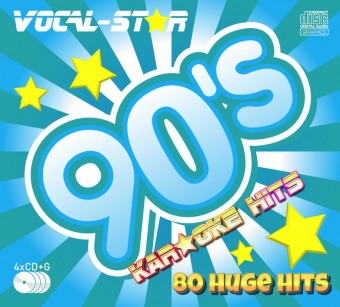 VOCAL-STAR 90S KARAOKE HITS DISC SET 4 CDG DISCS 80 SONGS image