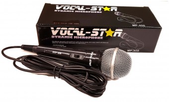 Vocal-Star MP-408 Black Wired karaoke Microphone image