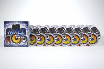 Vocal-Star Male Karaoke Disc Set 8 CDG Discs 150 Songs image