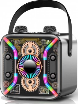 Vocal-Star SP-300 Portable Karaoke Machine, 2 Wireless Microphones & Unique Light Effects image