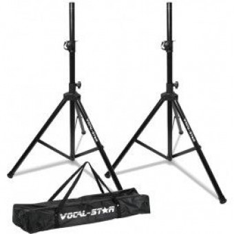 2 x Vocal-Star Tripod Speaker Stands & Carry Bag image