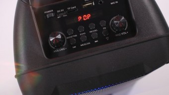 Vocal-Star Portable Party Speaker 6 LED Effects Pop Setting