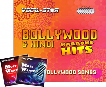 Vocal-Star Bollywood Karaoke Disc Set 8 CDG Discs 150 Songs - Plus 36 Free Songs image