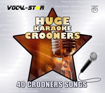 Vocal-Star Crooners Karaoke Disc Set 40 Huge Hits, on 2 CDG Discs image