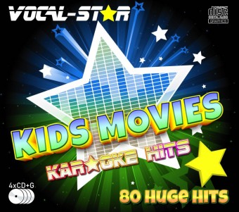 Vocal-Star Kids Movies Karoke CDG Disc Set Including 80 Songs image