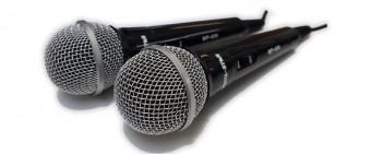 2 x MP-408 Wired Karaoke Microphones image