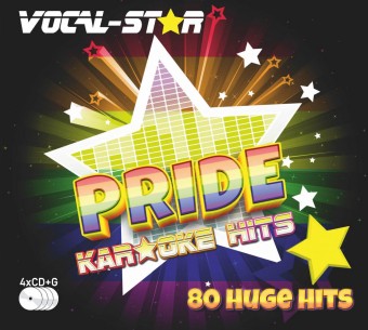 Vocal-Star "PRIDE" Karaoke CDG Disc Set, Hits including 80 Songs image